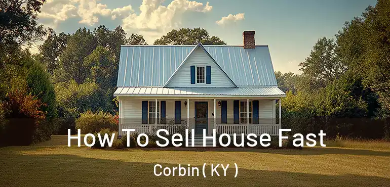  How To Sell House Fast Corbin ( KY )
